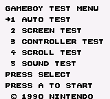 Game Boy Test Cartridge (USA, Europe) (Proto) (Test Program)